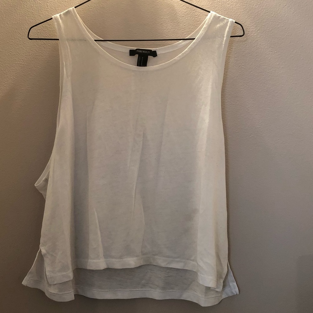 Off white tank top